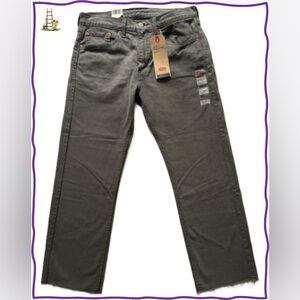 NWT-Levi's Men's 505 Regular Stretch Jeans - Charcoal Gray